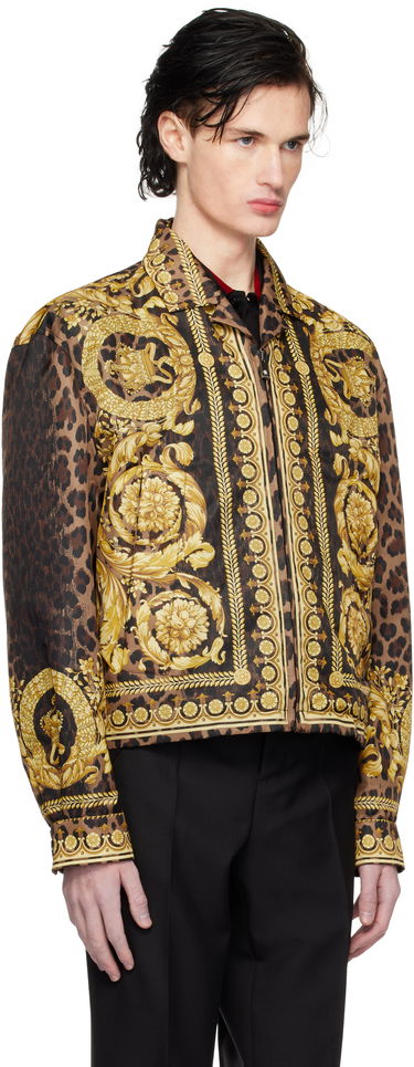 Bunda Versace Wild Barocco Print Blouson Jacket Čierna | 1016717_1A12366, 1
