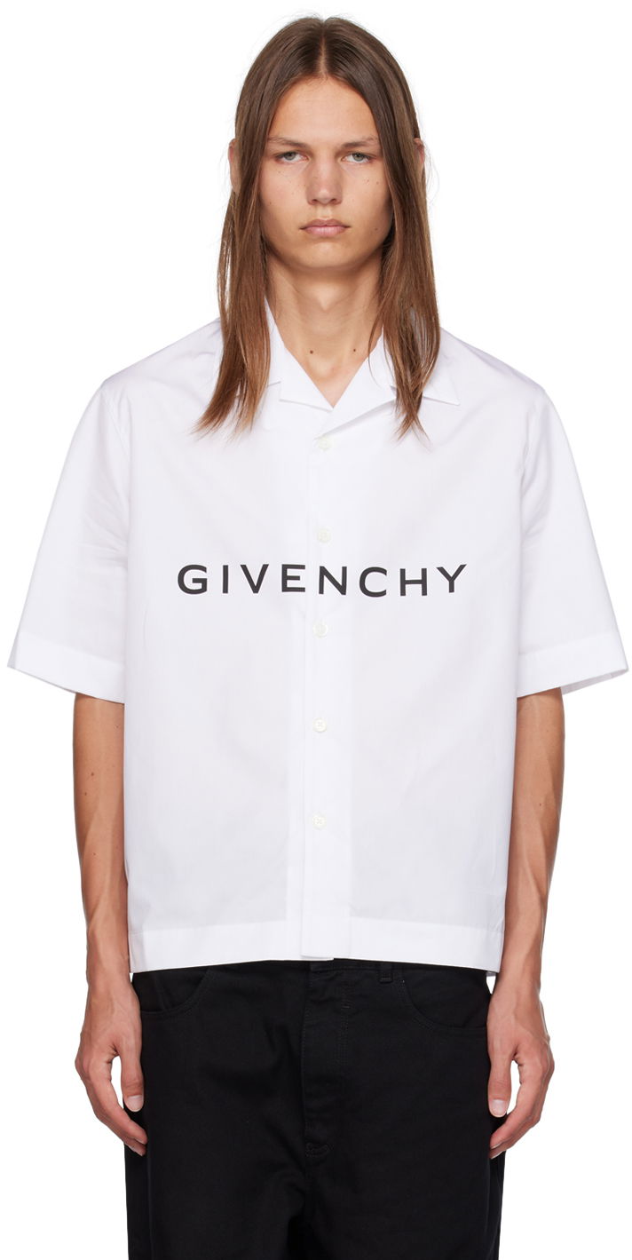 Košeľa Givenchy Boxy-Fit Shirt Biela | BM60T51YC8