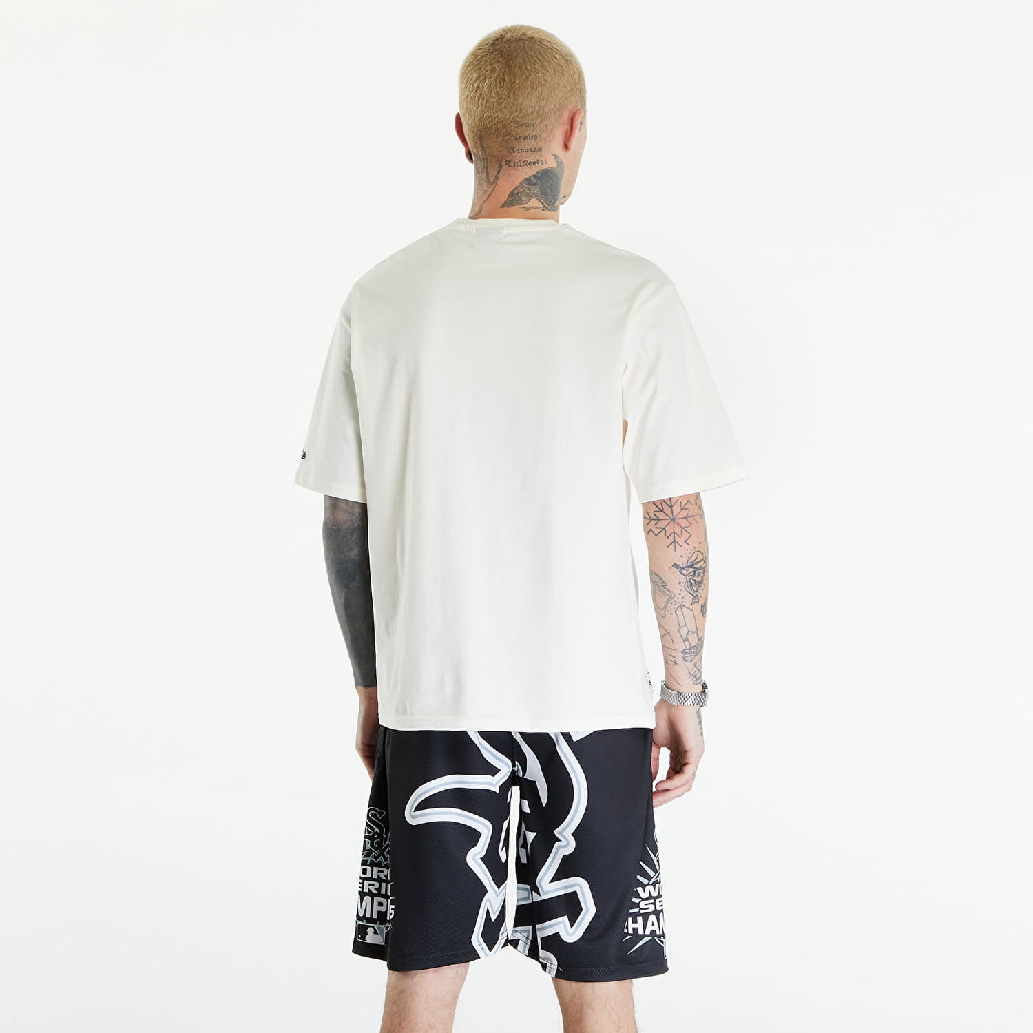 Tričko New Era Graphic Oversized T-Shirt Off White Biela | 60502647, 1