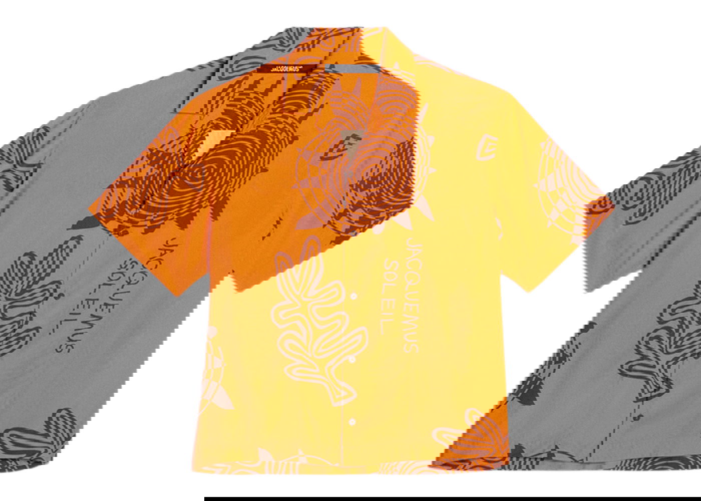 Košeľa Jacquemus La Chemise Jean Summer Sketch Bowling Print Arty Oranžová | 216SH201-1002-7EE, 0
