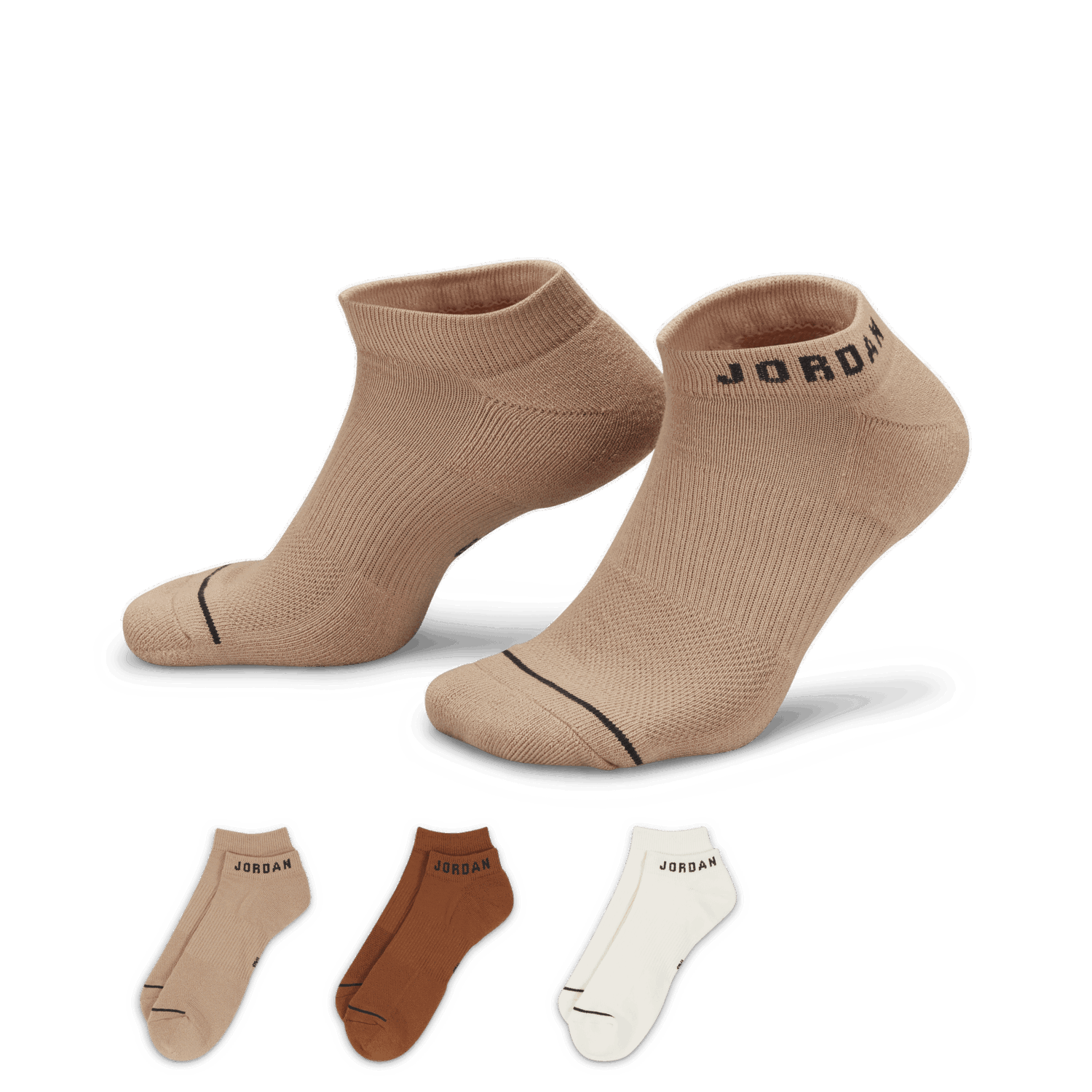 Ponožky Jordan Everyday No-Show Socks (3 Pairs) Béžová | DX9656-910, 0