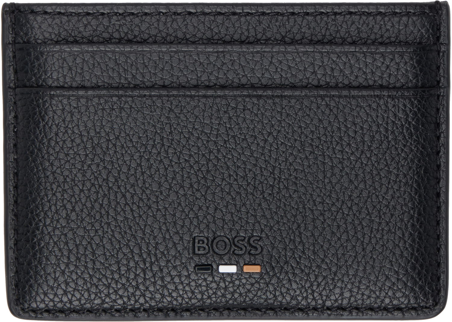 Peňaženka BOSS Faux-Leather Card Holder Čierna | 50536513, 0