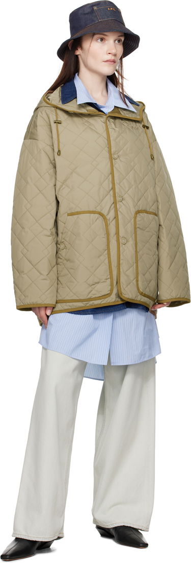 Prešívaná bunda A.P.C. Hooded Quilted Jacket Zelené | PSAKJ-M32005, 3