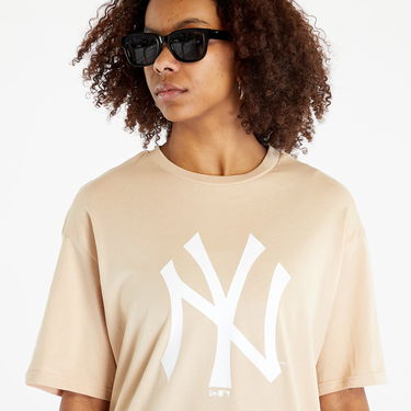 Tričko New Era New York Yankees MLB League Essential Oversized T-Shirt Béžová | 60332281, 3