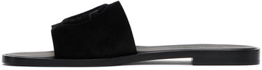Doplnky Dolce & Gabbana Dolce&Gabbana DG Logo Cutout Suede Slides Čierna | CQ0625 AS915, 2