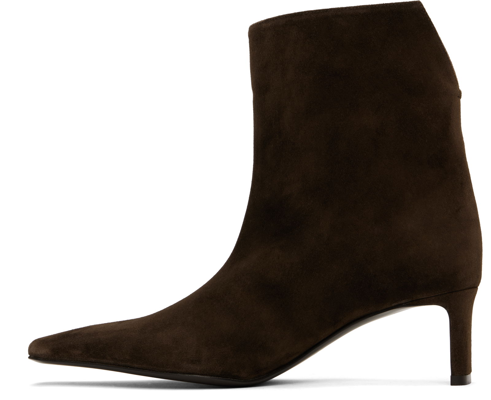 KHAITE Ona Suede Ankle Boots