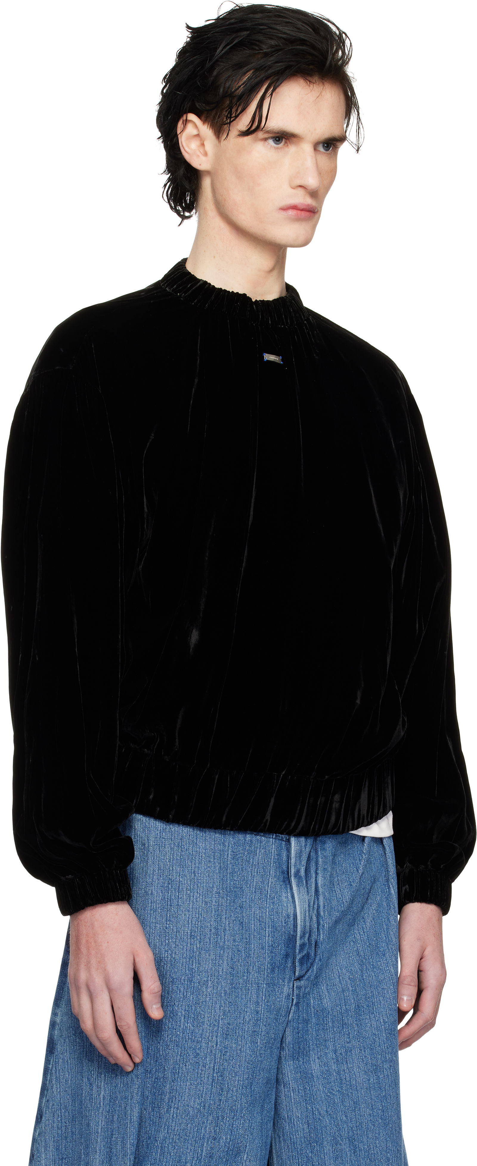 Velvet Relaxed Fit Sweatshirt