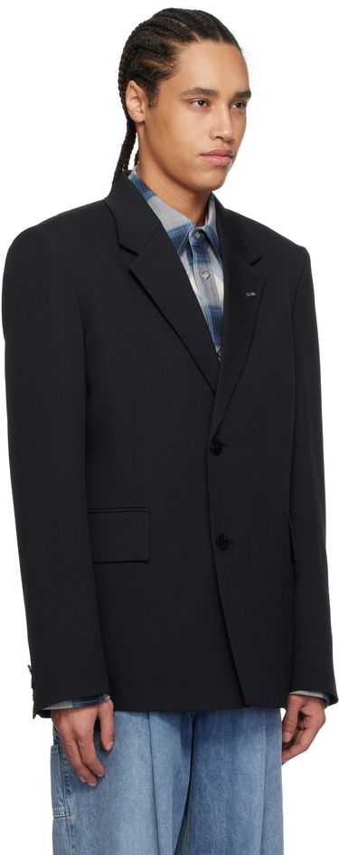 Bunda WOOYOUNGMI Wooyoungmi Single-Breasted Wool Blazer Čierna | W251CJ01, 1