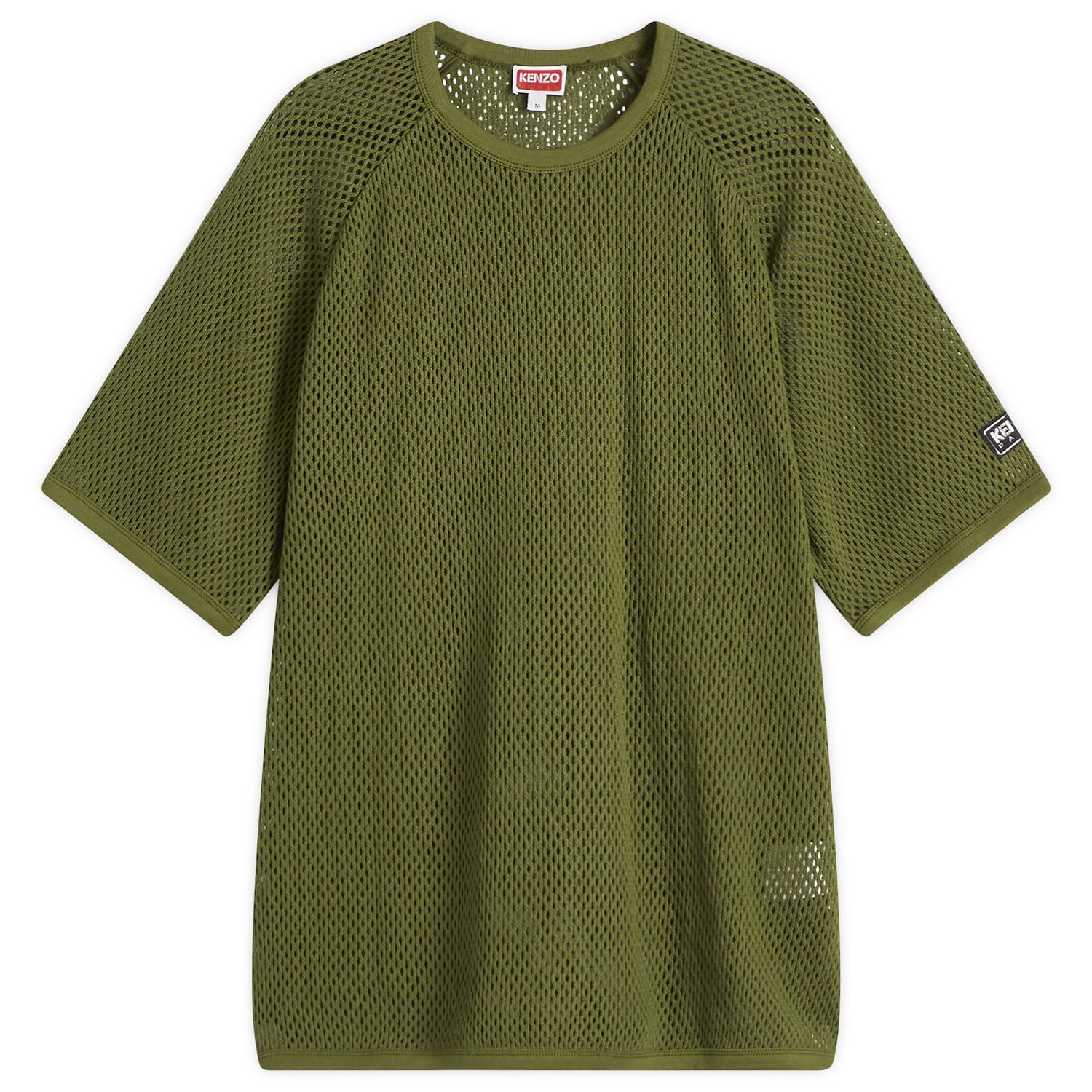 Tričko KENZO Kenzo Men's Oversized Mesh T-Shirt Zelené | FF55TS4794CA-50, 1