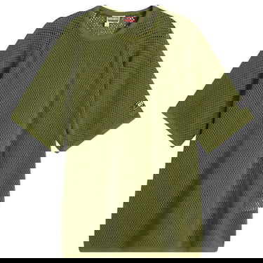 Tričko KENZO Kenzo Men's Oversized Mesh T-Shirt Zelené | FF55TS4794CA-50, 1