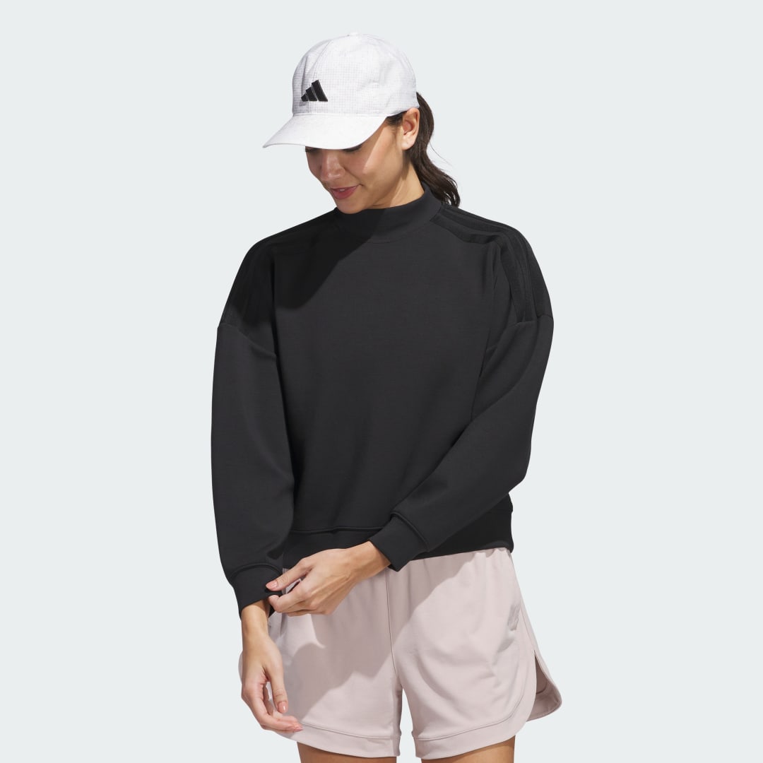 Mikina adidas Performance Beyond Spacer Mock Layer Sweatshirt Čierna | JE7367, 0
