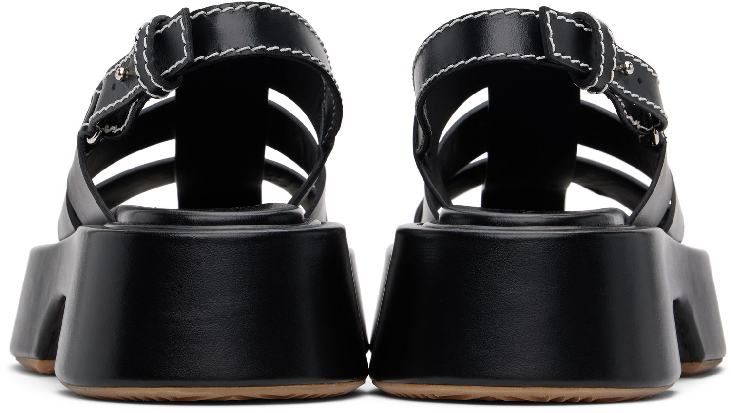 Tenisky a topánky JW Anderson JW Anderson Stripe Platform Sandals Čierna | SN0098-LA0323, 1
