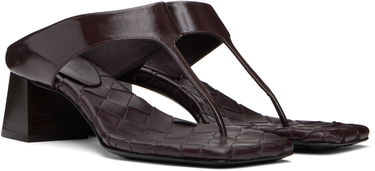 Starostlivosť o obuv Bottega Veneta Bottega Veneta Marella Thong Heeled Sandals Vínová | 807023 V3H90, 3
