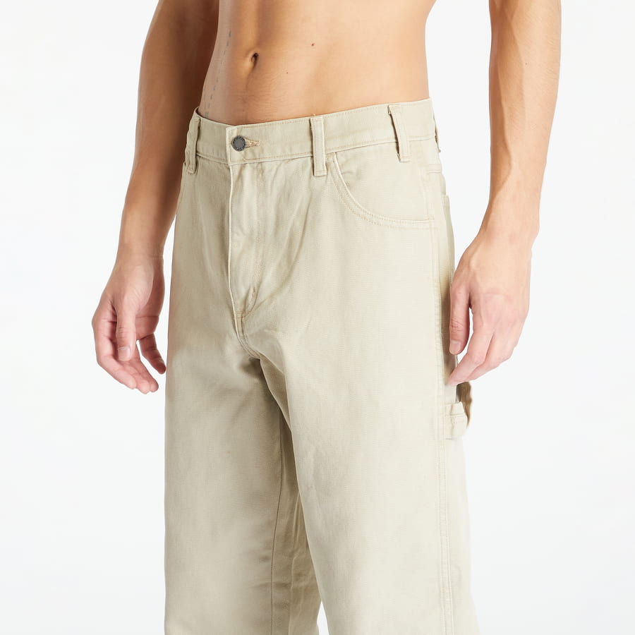 Duck Canvas Carpenter Trousers Stone Washed Desert Sand