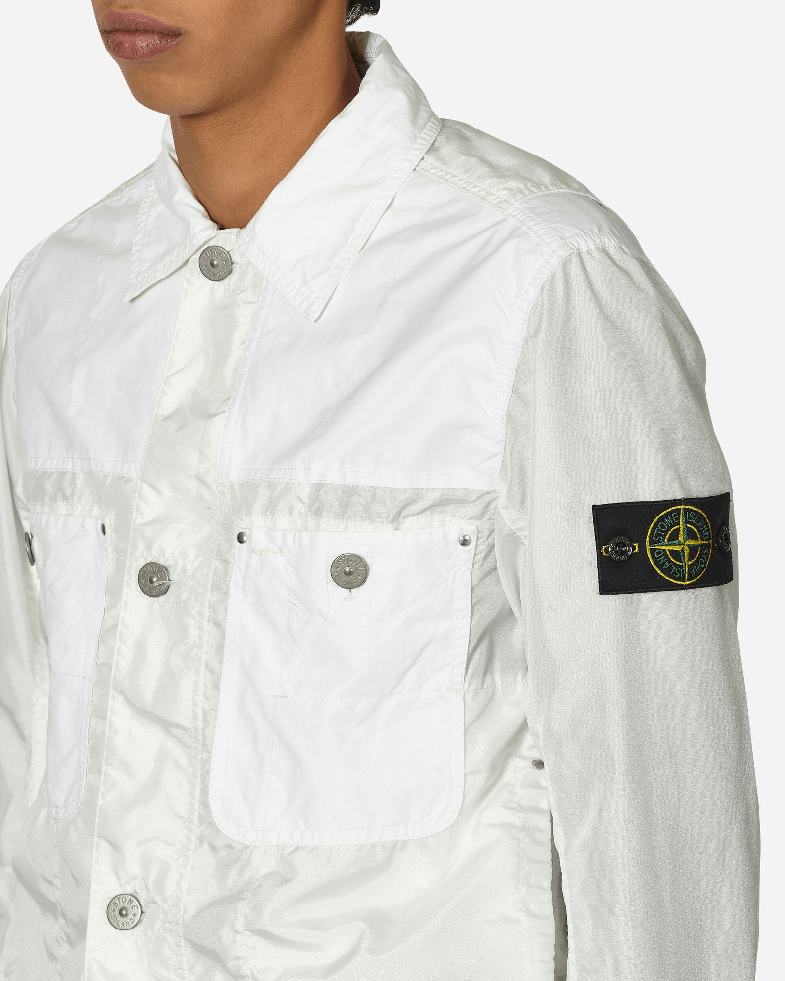 Polyester Tela David Light-TC Jacket White