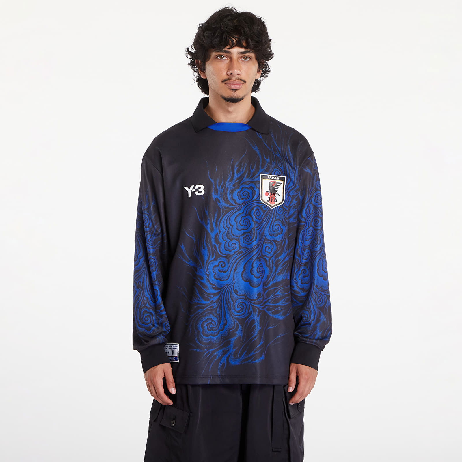 Yohji Yamamoto x JFA Long Sleeve Tee UNISEX Black/ Bold Blue