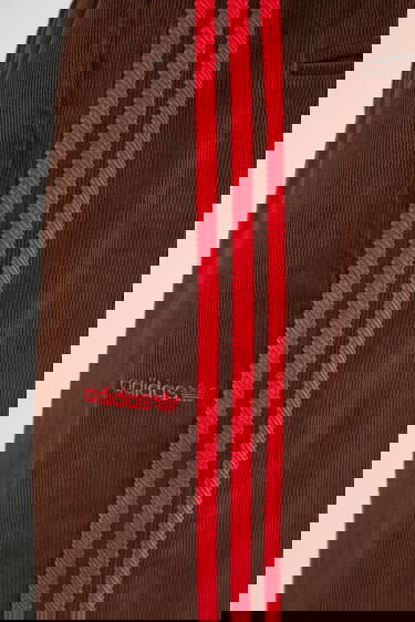 Tepláky adidas Originals Originals Cord Wide-Leg Pants with Red Side Stripes Hnedá | JX3108, 3