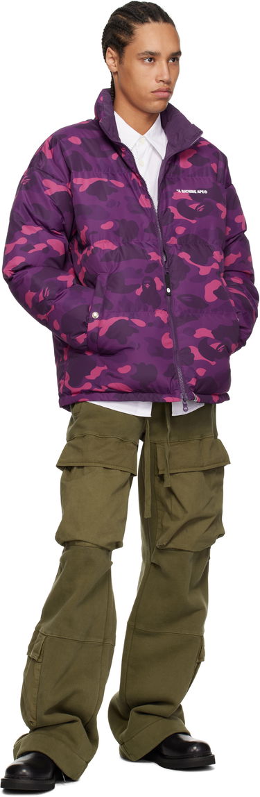 Prešívaná bunda BAPE Camo Reversible Down Jacket Fialová | 001DNK801007M, 3