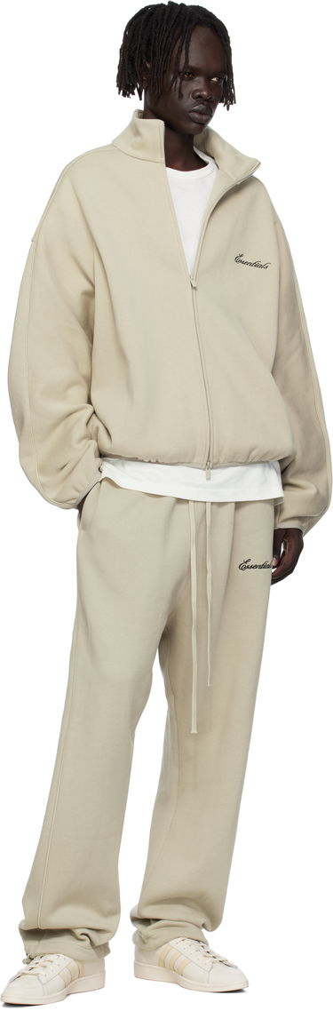 Bunda Fear of God Fear of God ESSENTIALS Modern Fit Fleece Track Jacket Béžová | 202SP256896F, 3