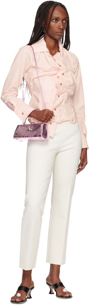 Kabelka Vivienne Westwood Vivienne Westwood Doll XL Crinkled Metallic Frame Bag Ružová | 4B01000QW-L00A7-, 3