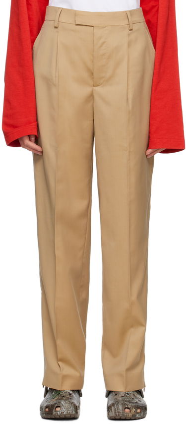 Nohavice VETEMENTS VETEMENTS Tailored Trousers Béžová | VL16PA140S, 0