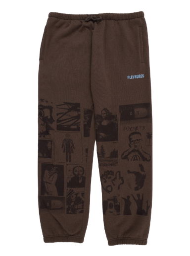 Tepláky Pleasures Choices Sweatpants Brown Hnedá | P23SP041-BROWN