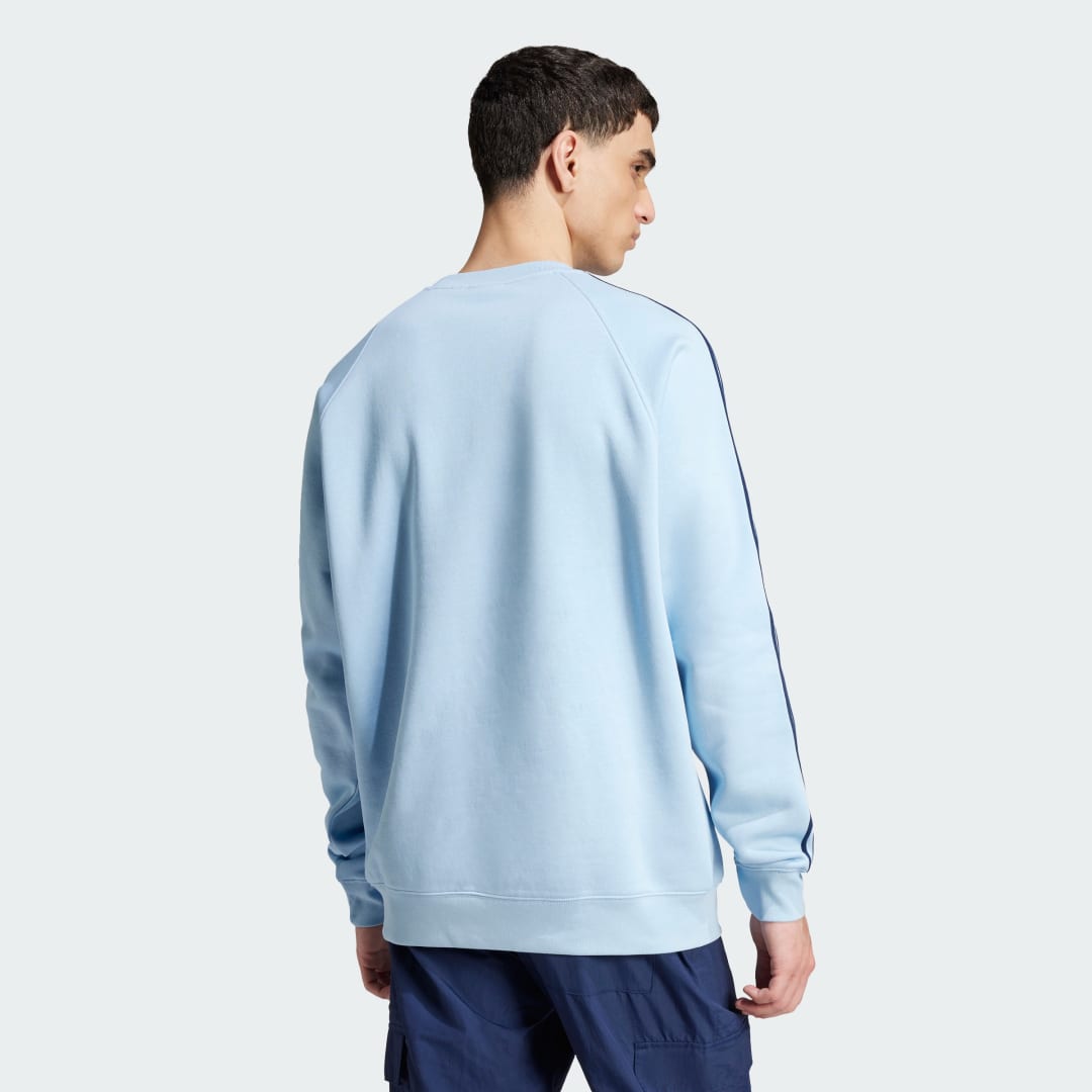 Mikina adidas Performance Classics 3-Stripes Sweatshirt Modrá | JN7026, 1