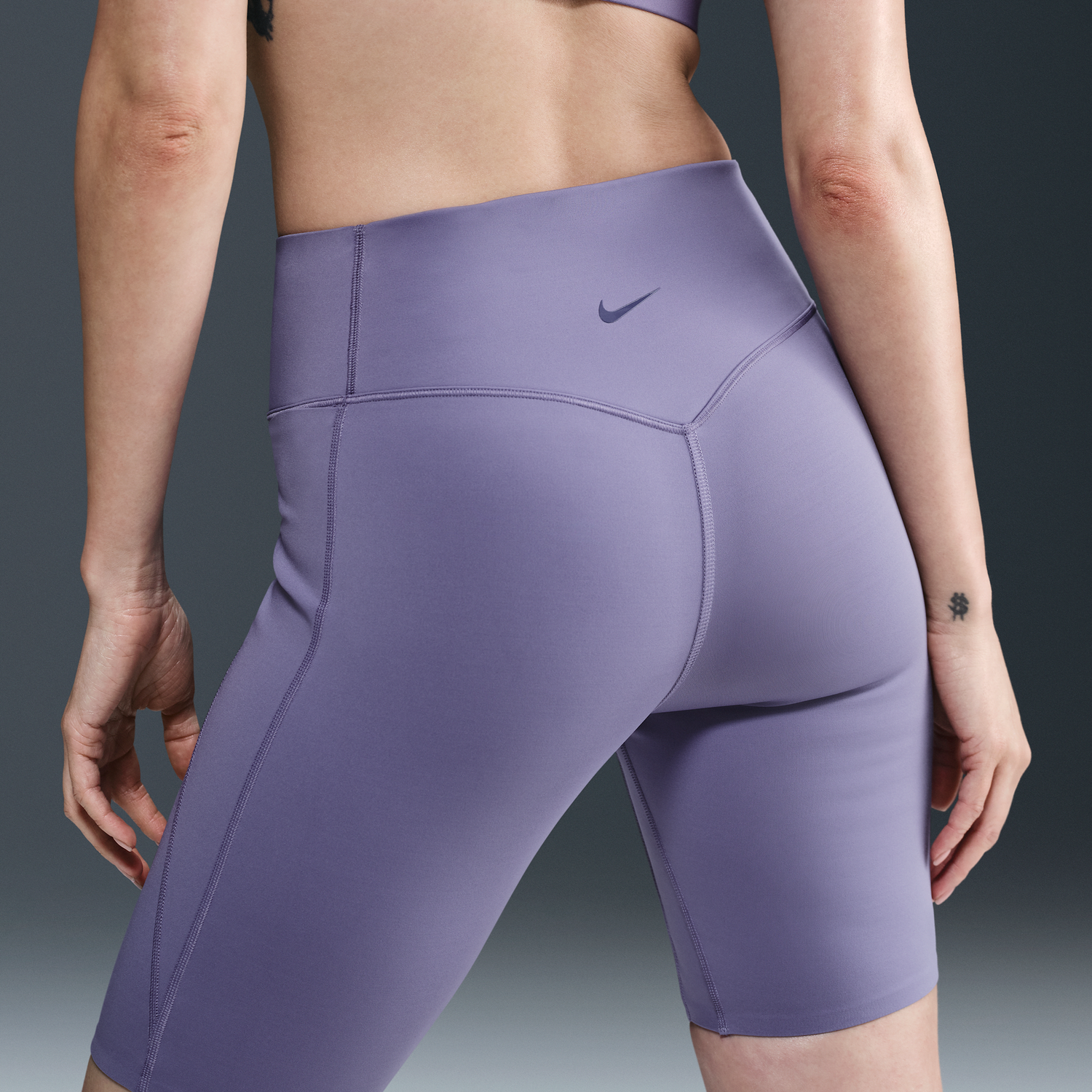 Súprava Nike Nike Universa High-Waisted 8" Bike Shorts with Pockets Fialová | HQ6823-527, 1