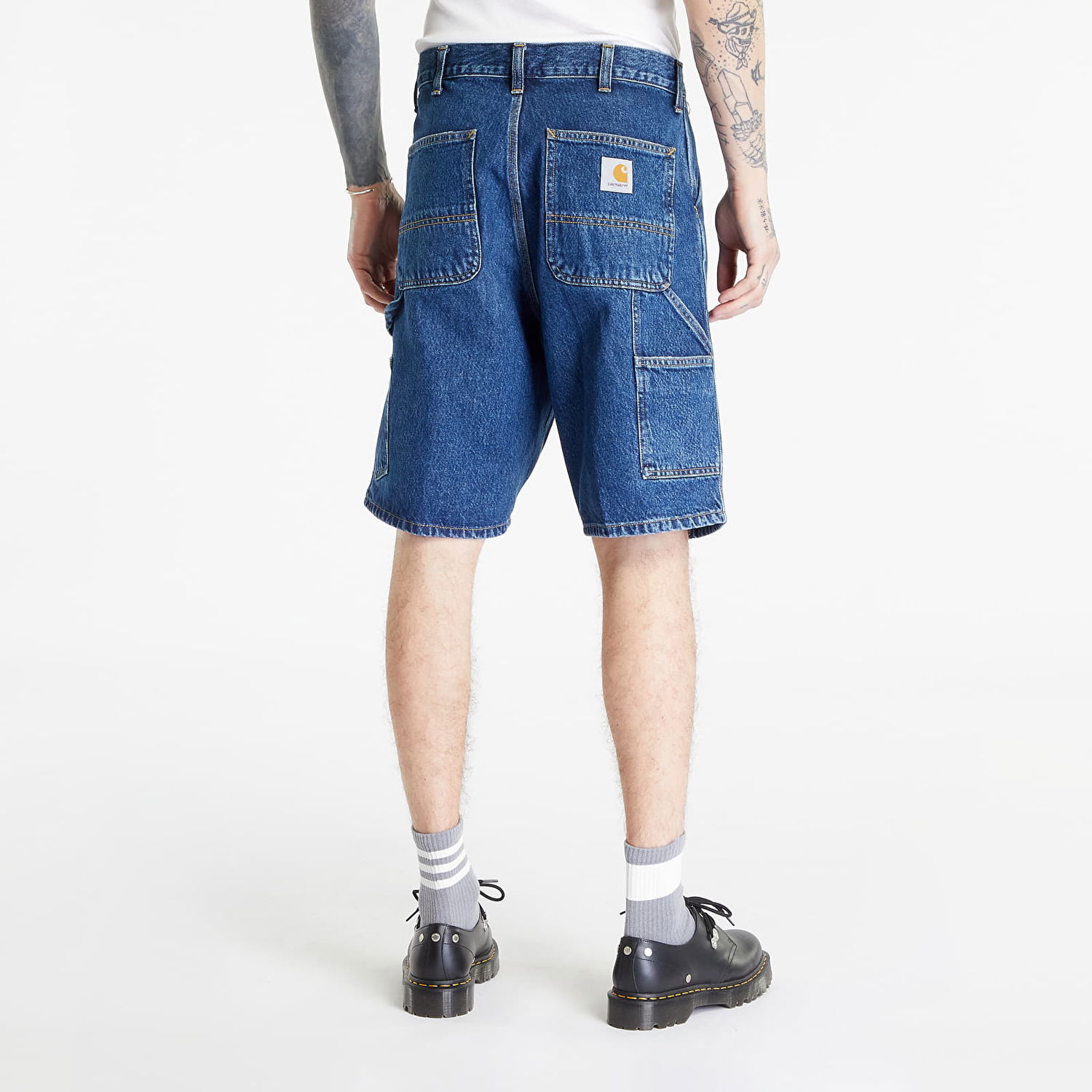 Šortky Carhartt WIP Single Knee Short Blue Modrá | I032026.106, 1
