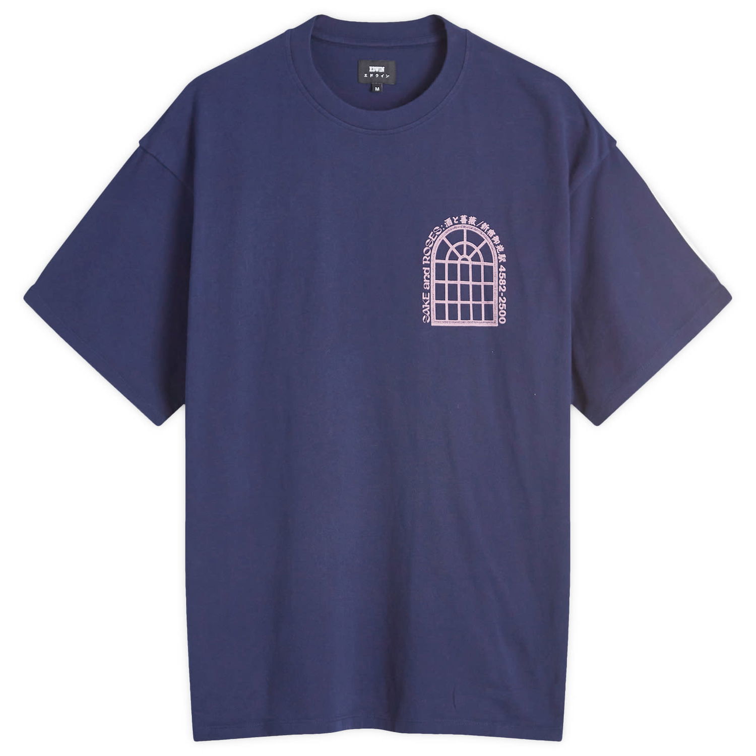 Tričko EDWIN Sake and Roses T-Shirt Large Modrá | I034184-0DM67, 0