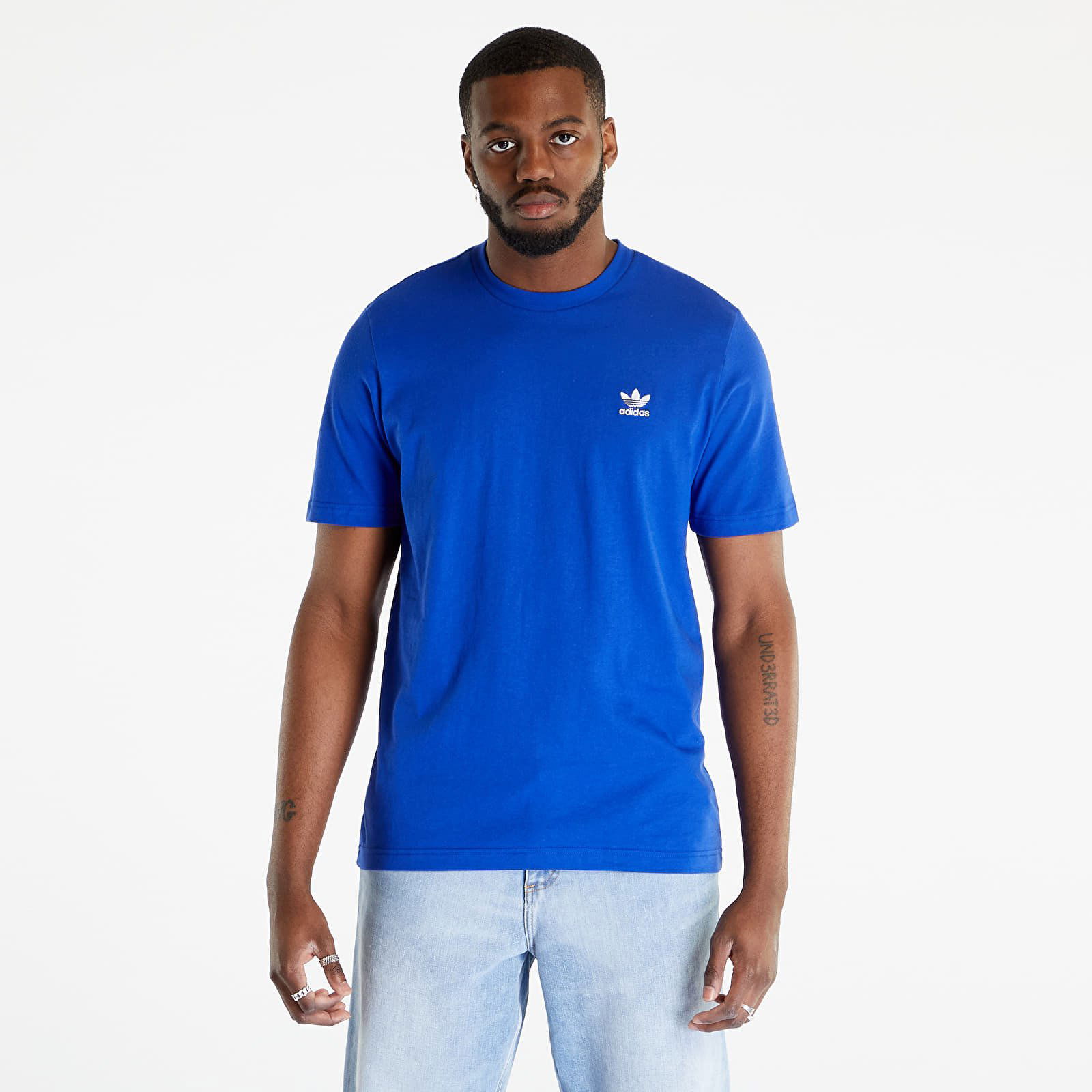 adidas Essential Short Sleeve Tee Semi Lucid Blue