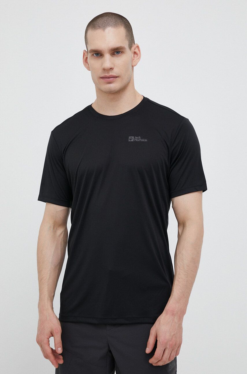 Tričko Jack Wolfskin Tech T-shirt Čierna | 1807072, 0