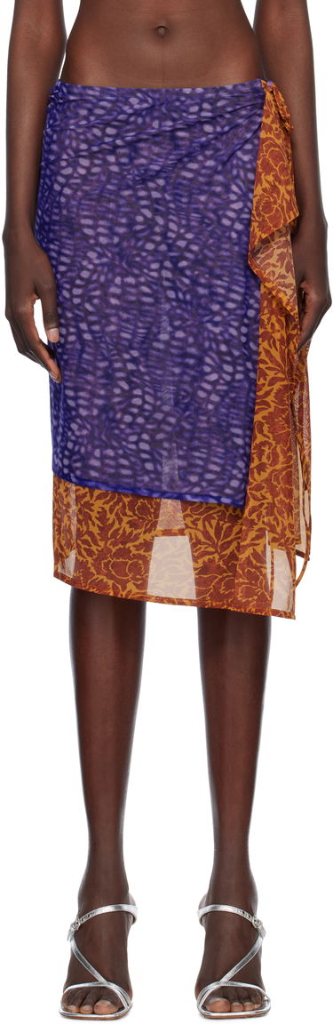 Sukňa Dries Van Noten Dries Van Noten Double Layered Midi Skirt Rôznofarebný | 251-011164-1619, 0