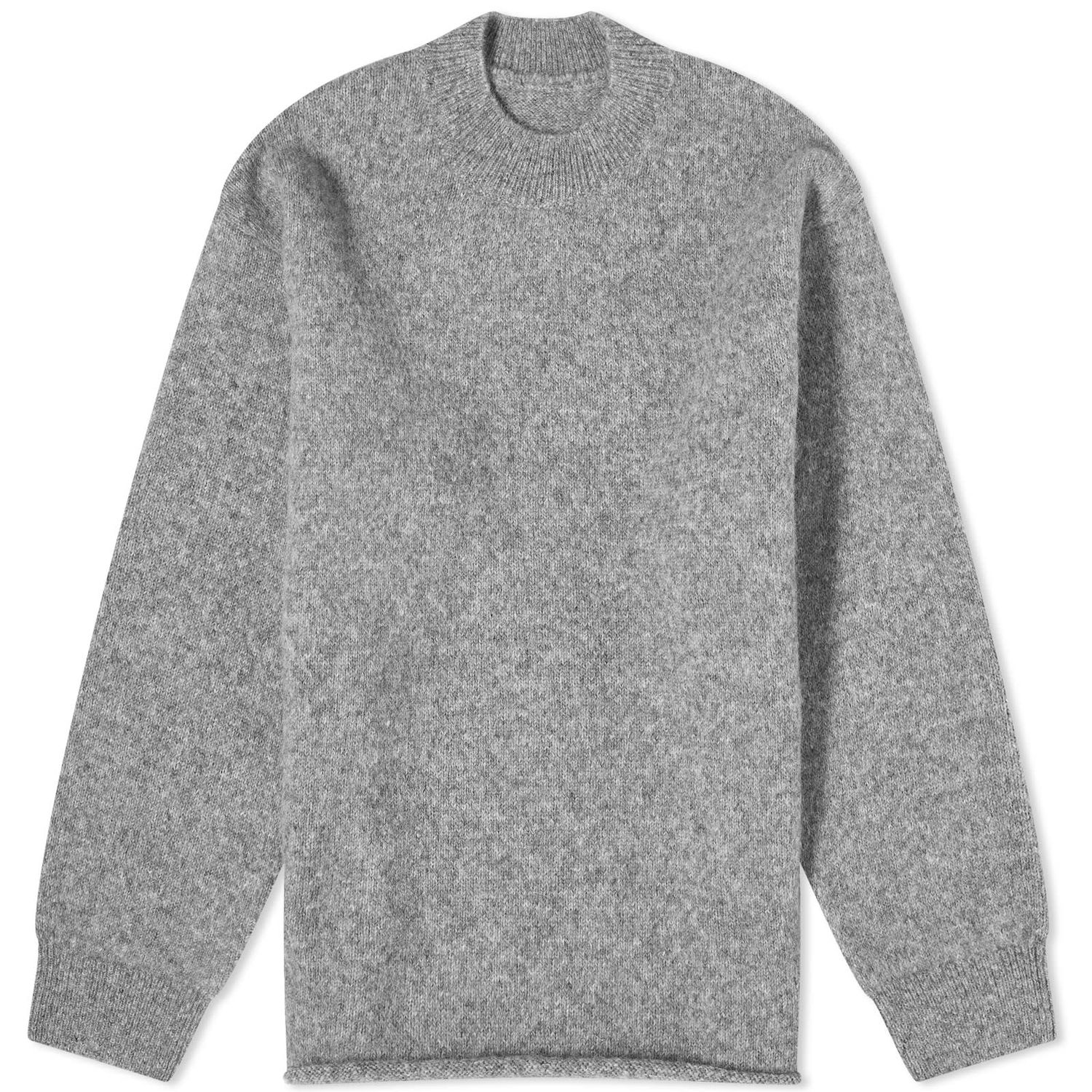 Sveter Jacquemus Back Logo Knit Jumper Šedá | 24E245KN295-2329-950, 0