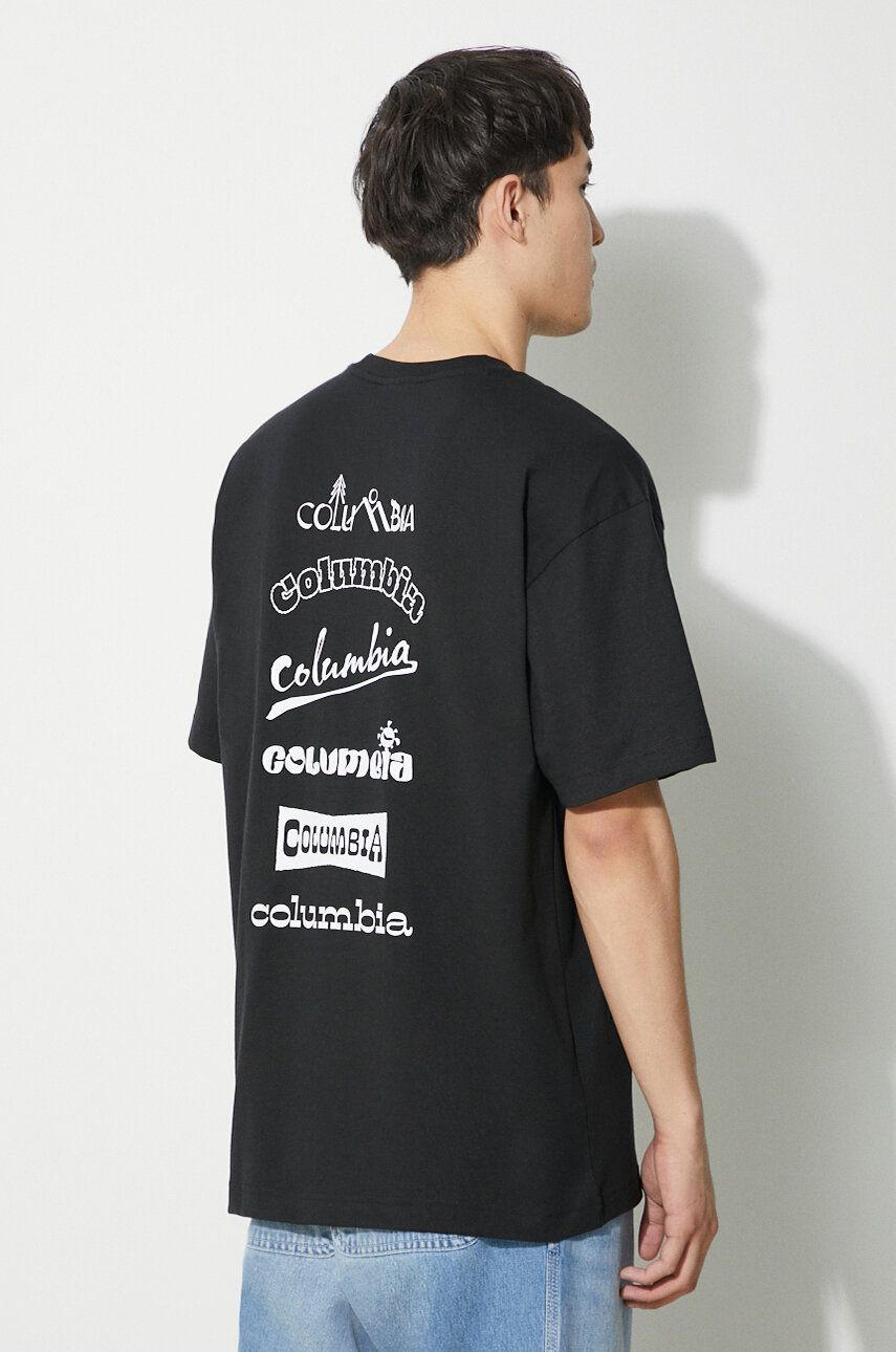 Tričko Columbia Burnt Lake T-Shirt Čierna | 2071711, 0