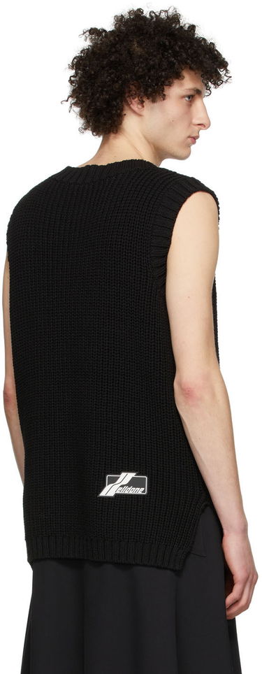 Sveter We11done We11done Knit Monster Vest Čierna | WD-KV1-22-607-U-BK, 2