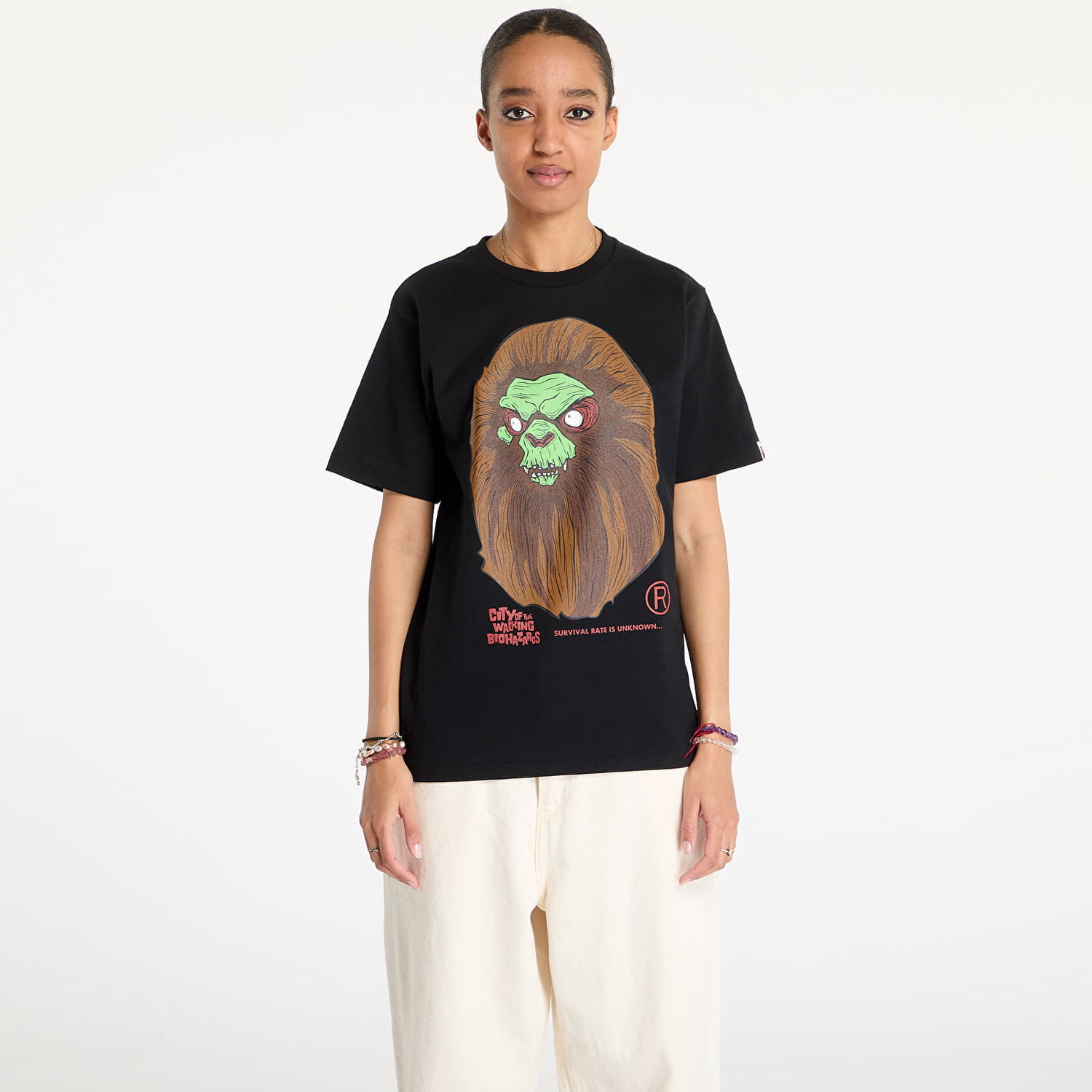 Tričko BAPE Horror Mad Face Black T-Shirt Čierna | 001TEK701018F BLK, 1