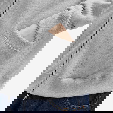 Sveter BEAMS Beams Plus Jersey Zip Bomber Jacket Šedá | 3813-0193-048-15, 5