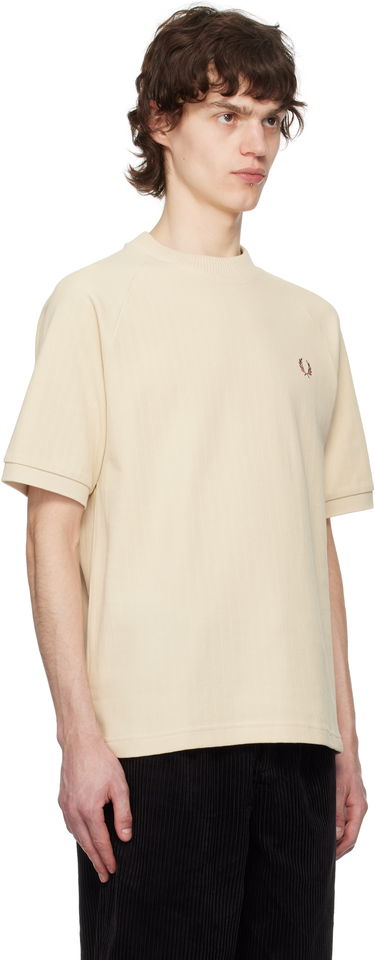 Tričko Fred Perry Fred Perry Ribbed Raglan Sleeve T-Shirt Béžová | M8680, 1