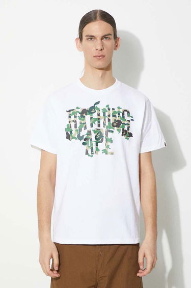 Tričko BAPE Rebuild Logo Graphic T-Shirt Biela | 1K30110042, 0