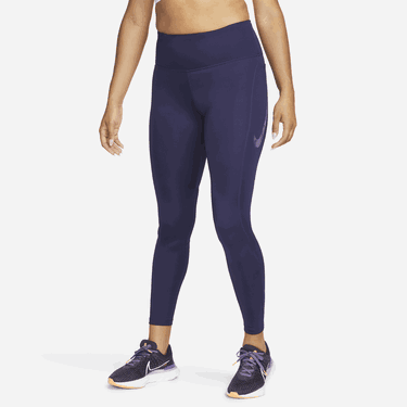 Legíny Nike Mid-Rise 7/8 Graphic Leggings with Pockets Navy | FB4656-555, 2