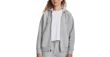Mikina Under Armour Rival Fleece Full-Zip Hoodie Šedá | 1379497-012, 1