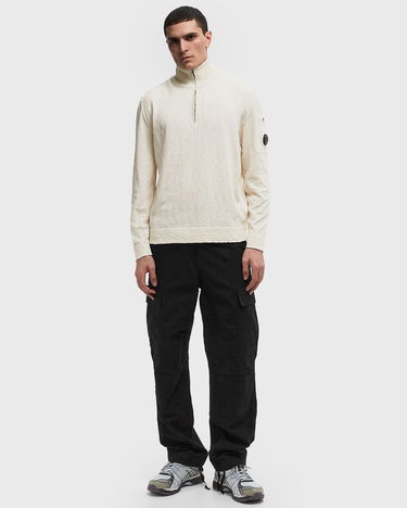 Sveter C.P. Company C.P. Company Half Zip Knit Pullover Biela | 18CMKN304A110373A-103, 1