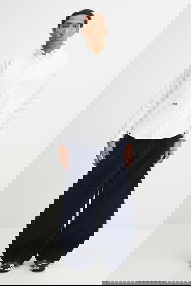 Košeľa AAPE by A Bathing Ape AAPE Now Cotton Regular Button-Down Shirt Biela | AAPSTM8539XXP, 4