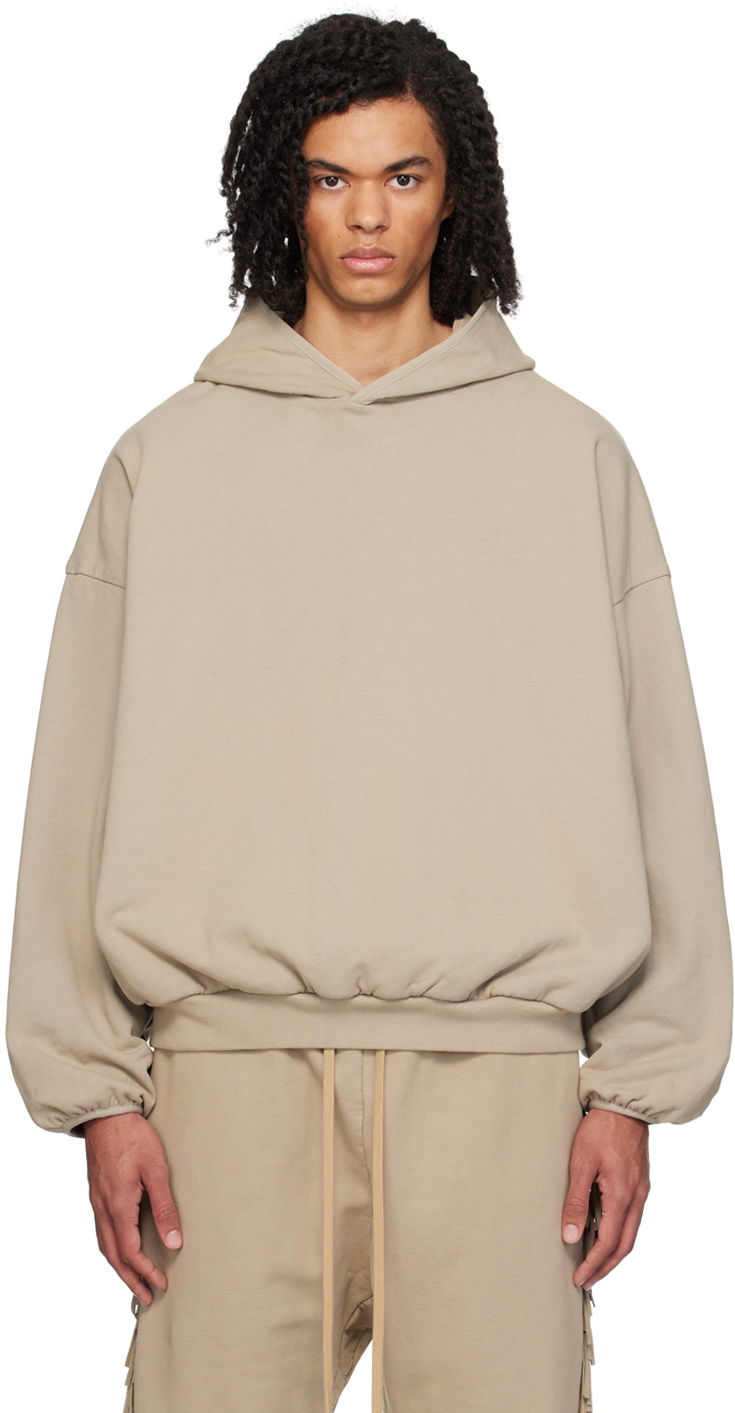 Mikina Fear of God Gray Patch Hoodie Béžová | FG850-009TER