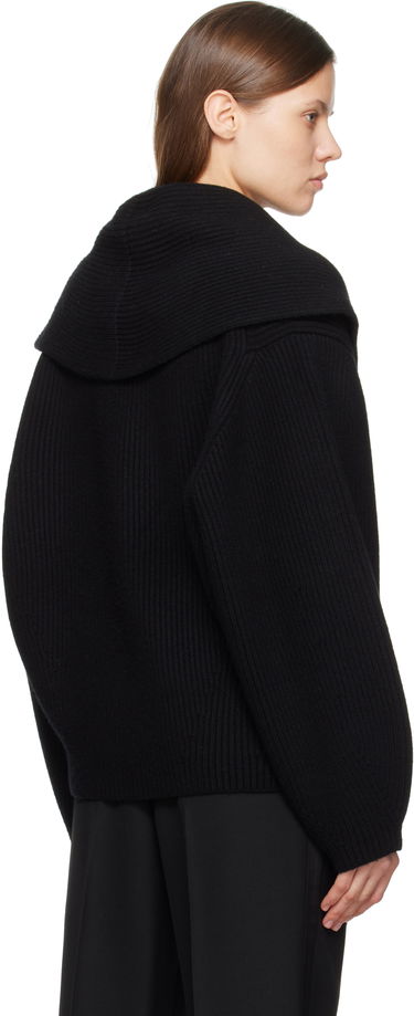 Sveter TOTEME TOTEME Shawl-Lapel Knit Cardigan Čierna | 251-WRT4354-YA0110, 2