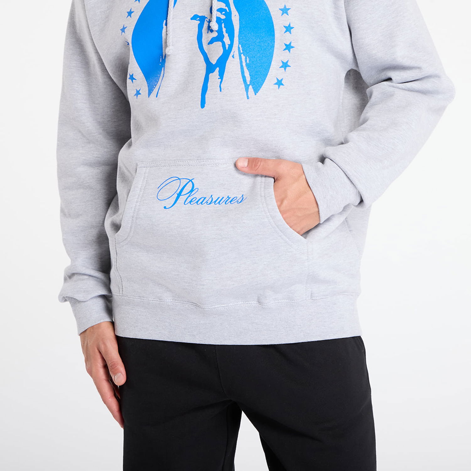 Mikina Pleasures Sweatshirt Critic Hoodie Šedá | P25F066-GREY, 1