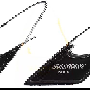 Taška cez rameno Balmain Balmain B-Army Shoulder Bag Čierna | BN1BT743TCMS-GFE, 0