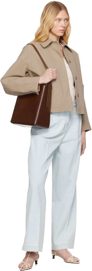 Bunda A.P.C. A.P.C. Bianca Cropped Jacket Béžová | COGXT-F32005, 3