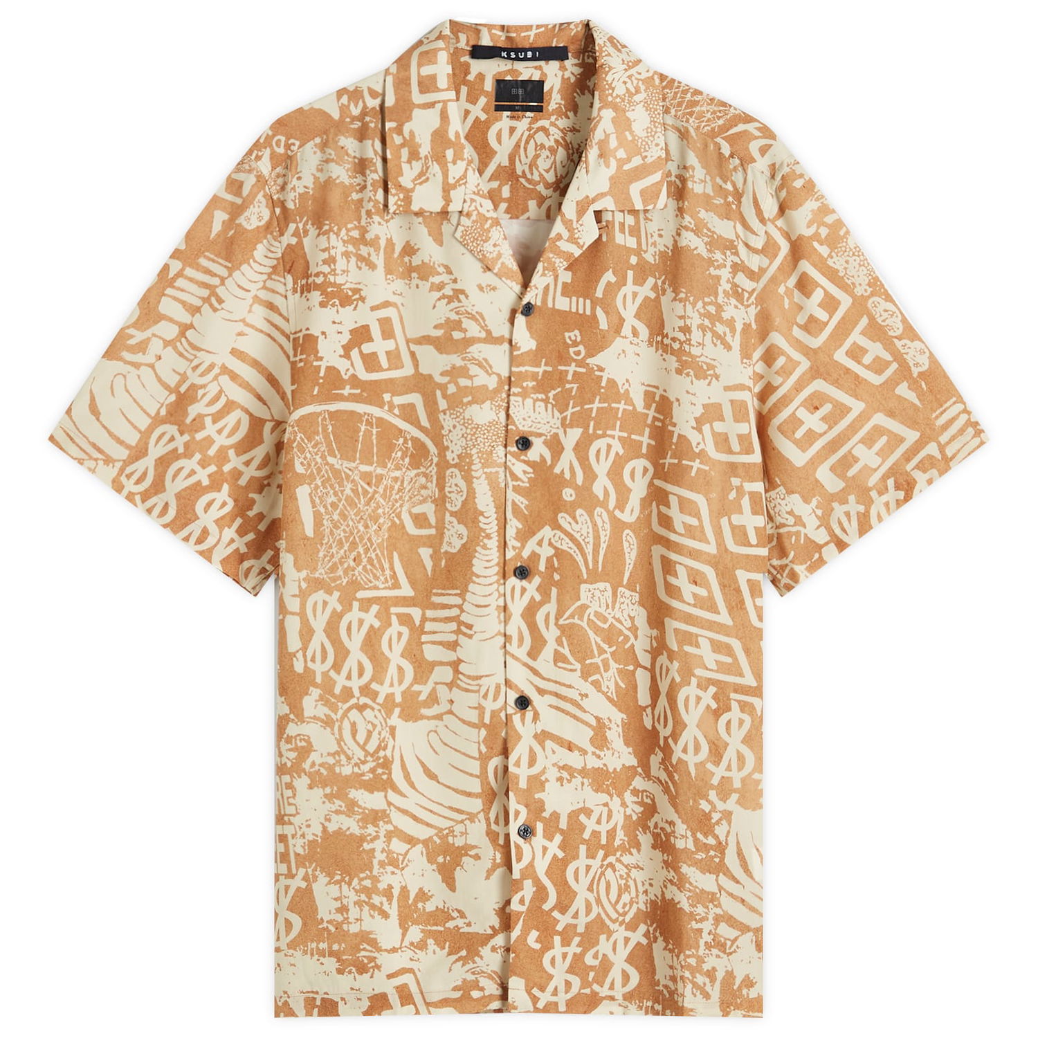 Košeľa Ksubi Ikon Vacation Shirt With Print Hnedá | MPM24SH001-MUL, 0